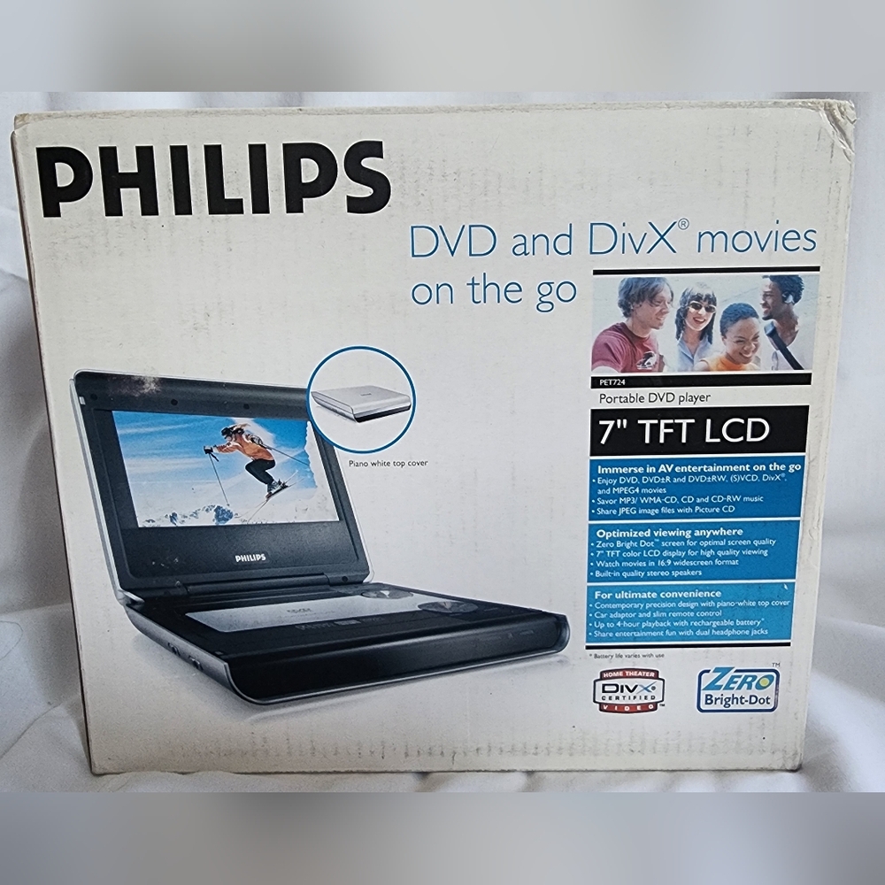Philips Black Portable DVD Player with 7-Inch Screen